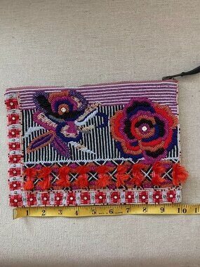Beaded Zippered bag